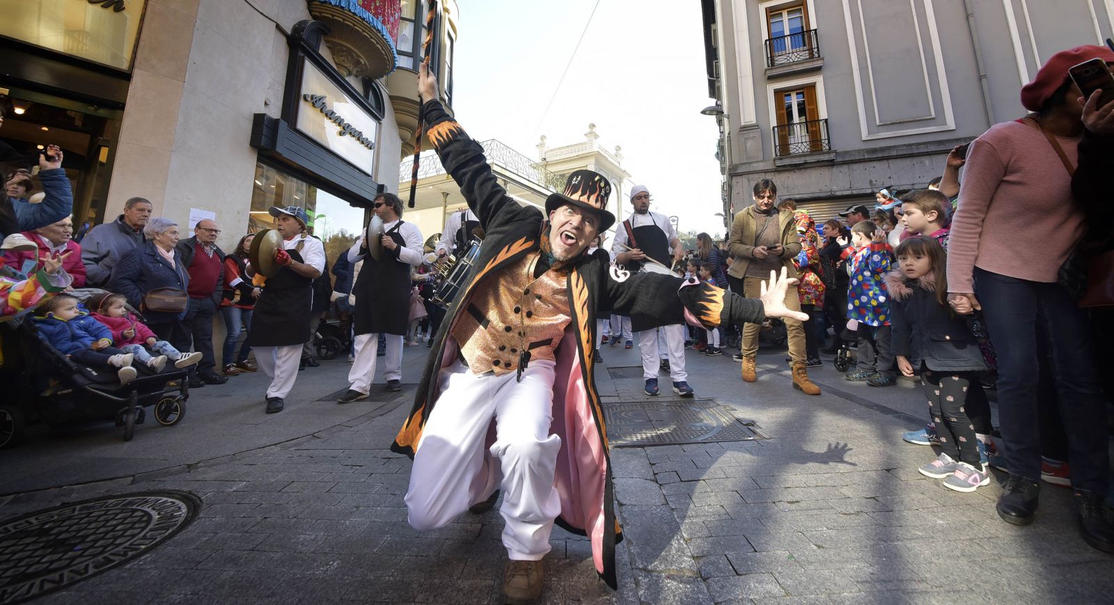 Charanga el día del Chupinazo de los Carnavales de Tolosa 2020
